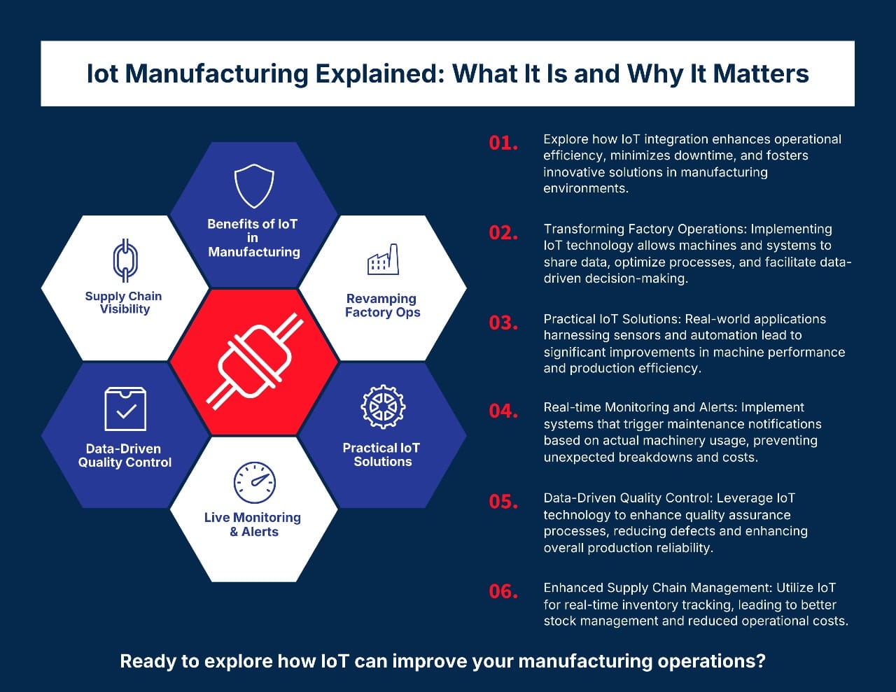 how iot can improve manufacturing operations