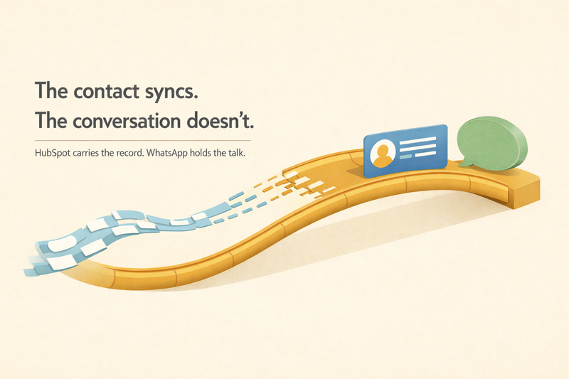 HubSpot and WhatsApp Integration: What the Native Connection Can't Do