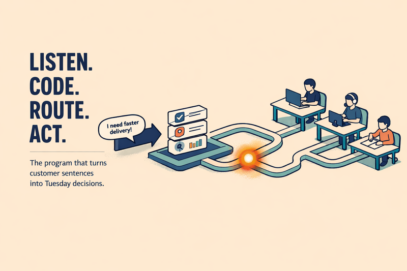 Listening at scale: the voice of customer program that actually changes execution