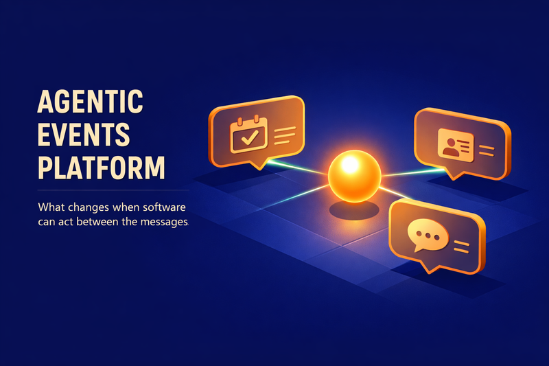 Agentic Events Platform: What Changes When Software Can Act Between the Messages