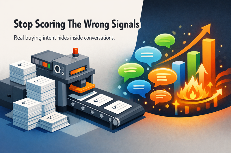 Beyond Form Fills: Scoring Leads Based on Unstructured Conversation Data