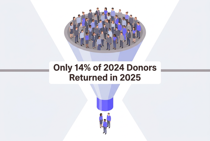 Donor retention statistics