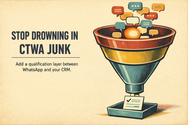 Your Click-to-WhatsApp Ads Are Filling the Pipeline With Junk Leads