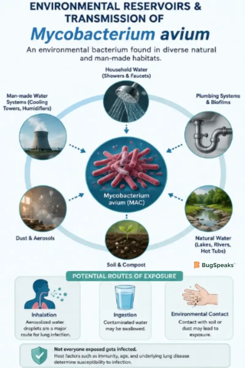 Transmission of Mycobacterium Avium