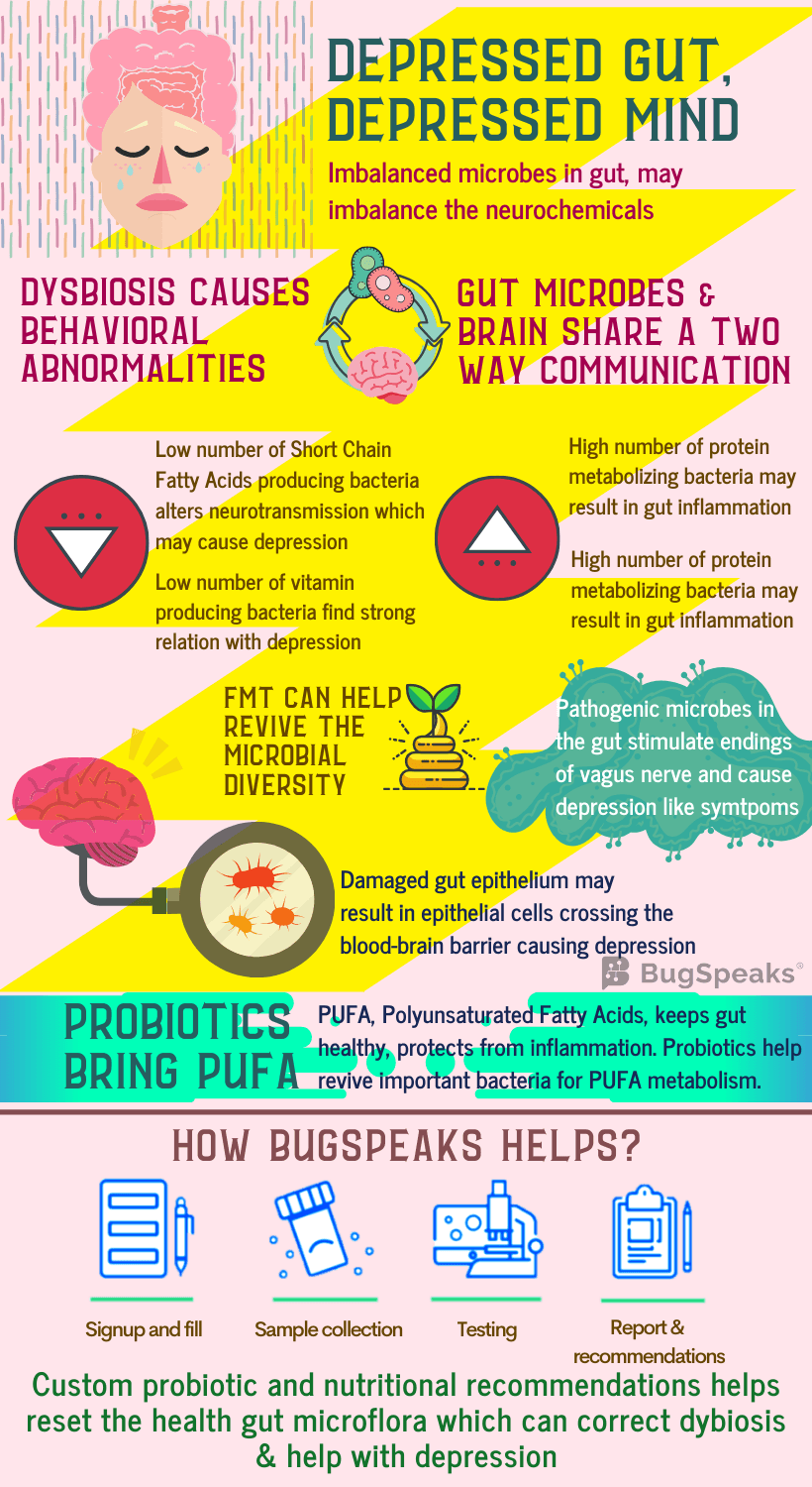 Depressed gut, Depressed mind