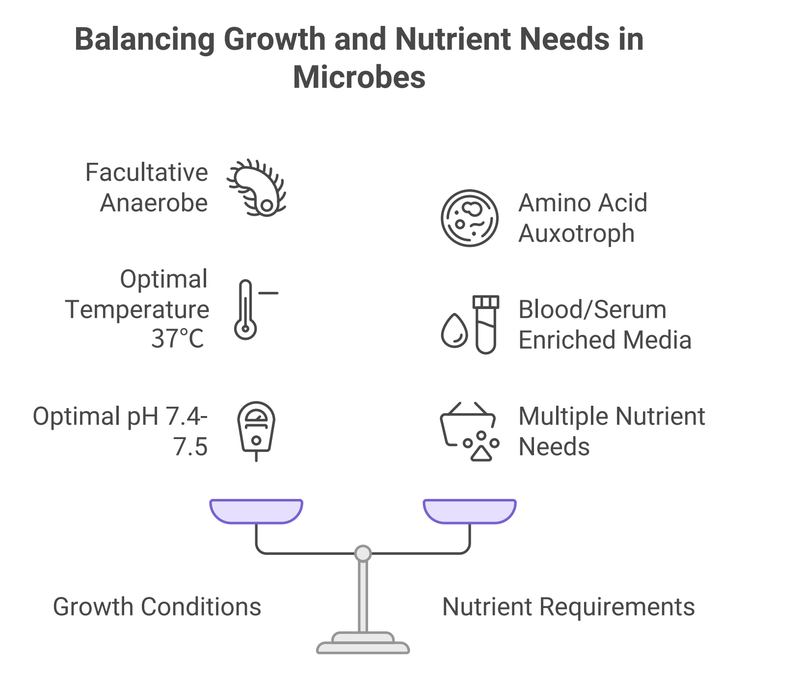 Balancing Growth and Nutrient Needs in Microbes