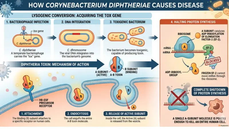 How Diphtheriae causes disease