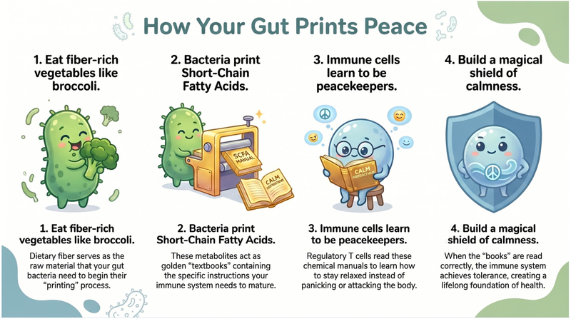 How Your Gut Prints Peace