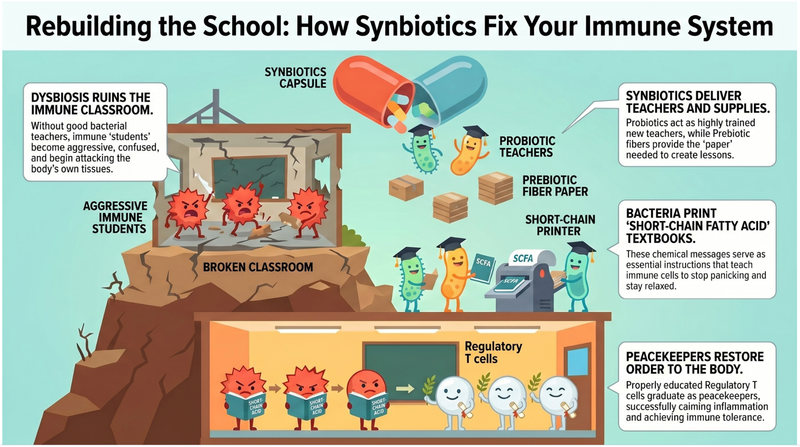 Rebuilding the School: How Synbiotics Fix Your Immune System