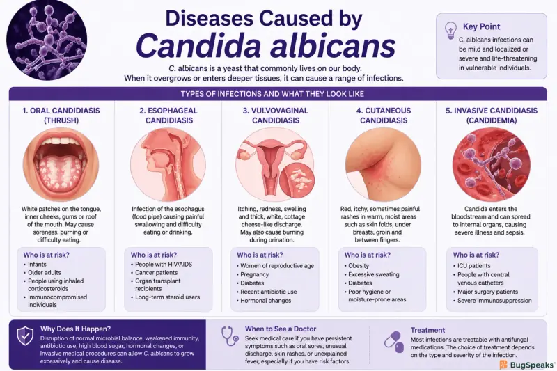 Diseases Caused by Candida Albicans