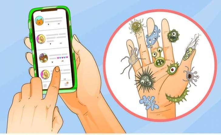 Smartphones and the Invisible Microbial Exchange with Human Skin