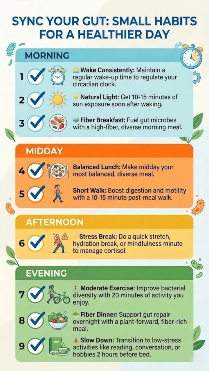 Sync Your gut small habits for a healthier day
