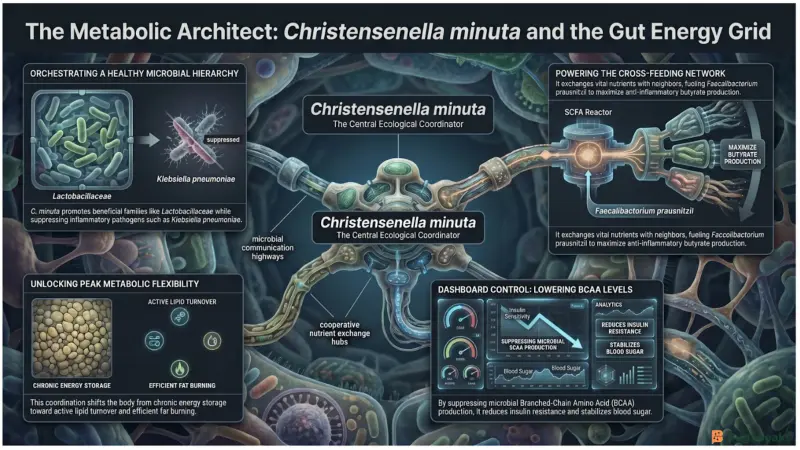 The Metabolic Architect: Christensella minuta and the Gut Energy Grid