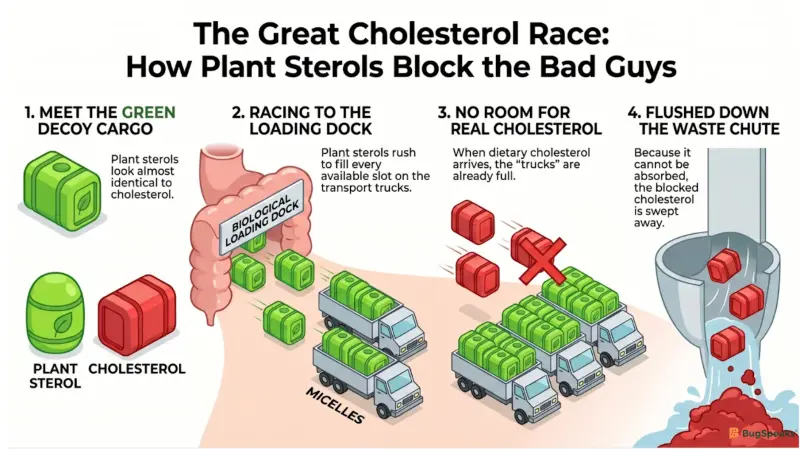 How Plant Sterols Block the Bad Guys
