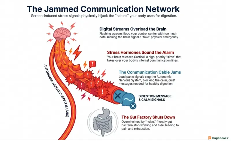 Jammed Communication Network