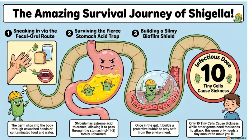 Survival Journey of Shigella