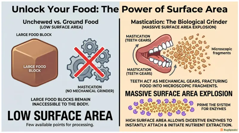 Unlock your food: The Power of Surface Area