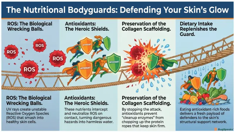 The Nutritional Bodyguards: Defending Your Skin Glow