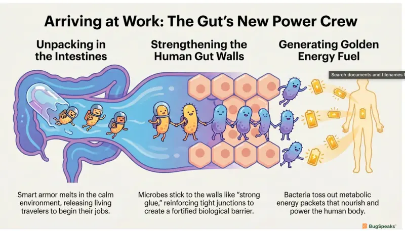 Arriving at Work: The Gut's New Power Crew