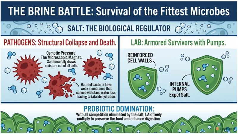 The Brine Battle: Survival of the Fittest Microbes