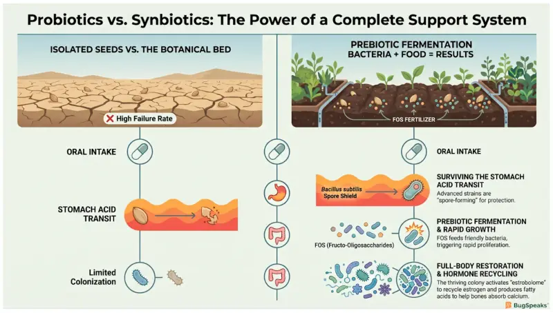 Probiotics vs Synbiotics