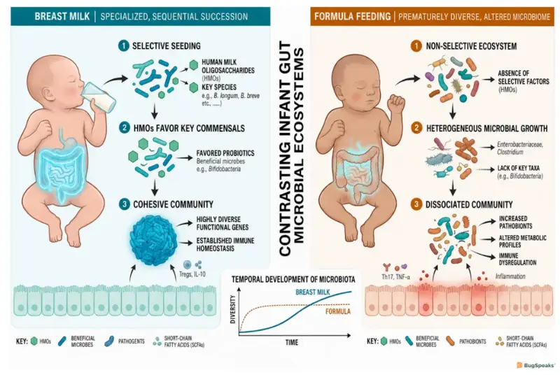 Breastfeeding vs. Formula Feeding: A Gut Health Perspective