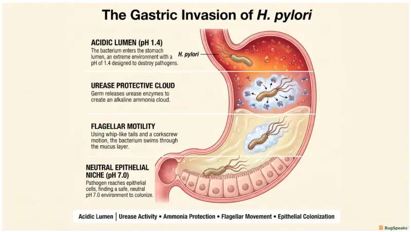 The Gastric Invasion of H.pylori