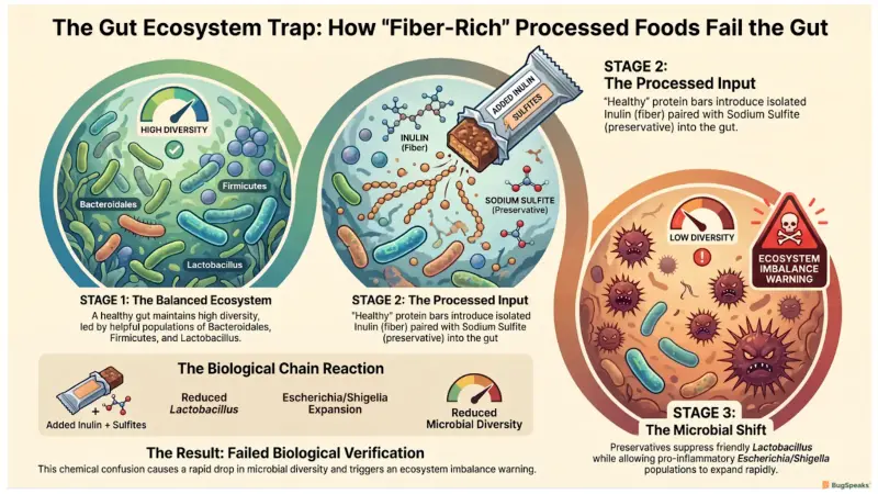How Fiber rich Processed Foods Fail the Gut