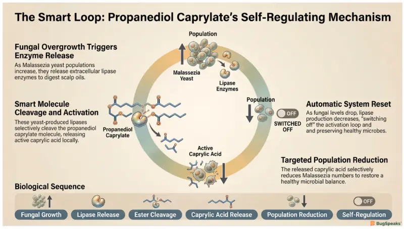 The Smart Loop: Propanediol Caprylate's Self- Regulating Mechanism