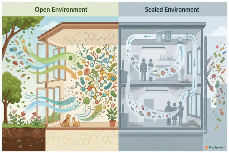 Exploring the Relationship Between Air Conditioning and Microbiome Diversity