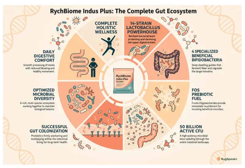 Exploring the Power of RychBiome Indus Plus Sachets for Gut Wellness