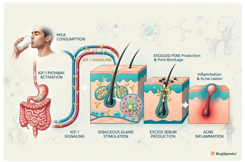 Dairy and Acne: Exploring the Gut-Skin Axis Connection