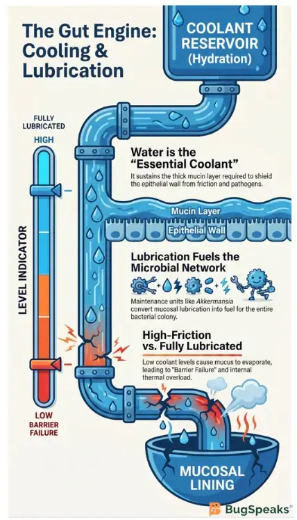 The Gut Engine: Cooling and Lubrication