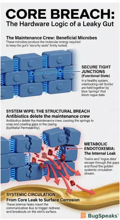 Core Breach: The Hardware Logic of a Leaky Gut