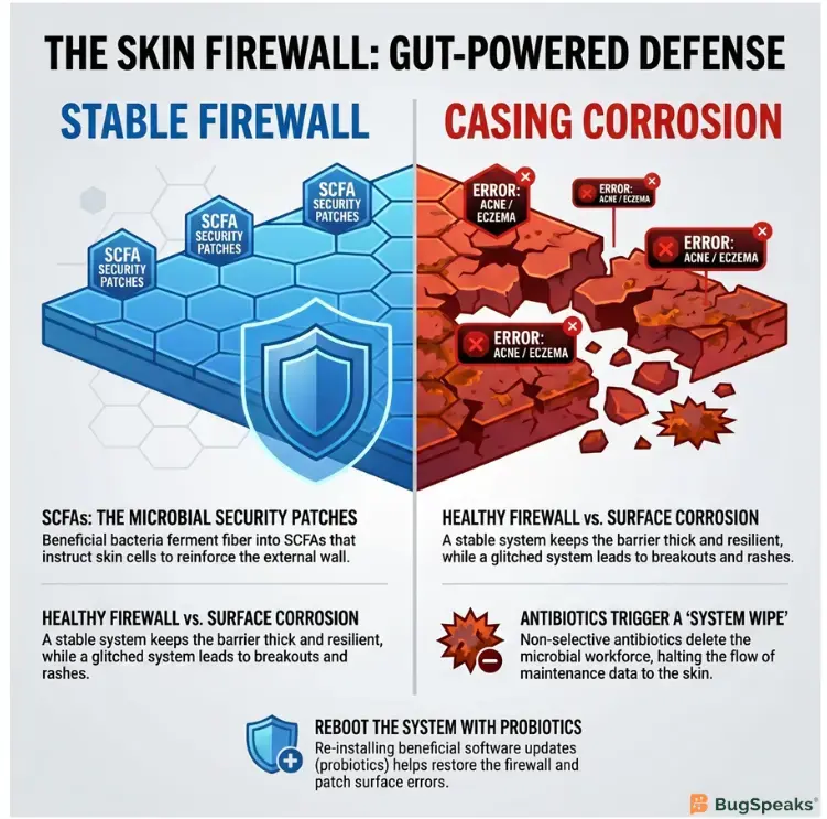 The Skin Firewall: Gut-Powered Defense