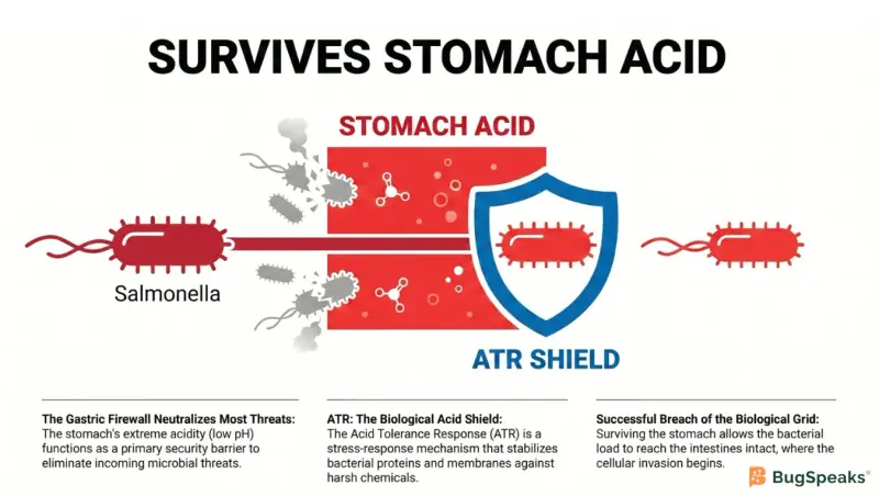 Survives Stomach Acid