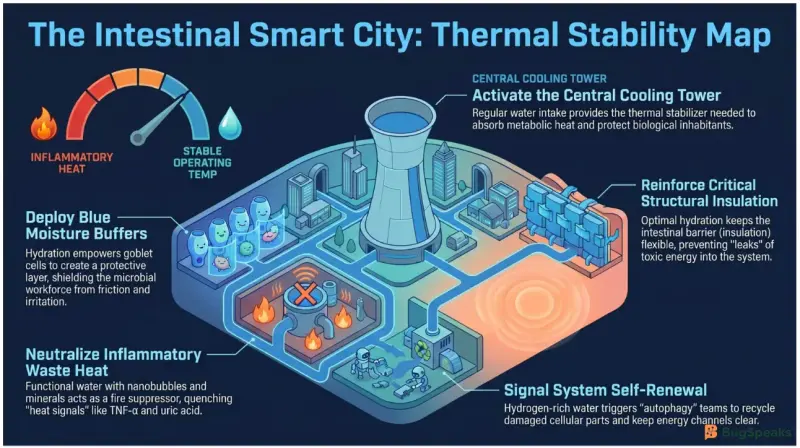 The Intestinal Smart City: Thermal Stability Map