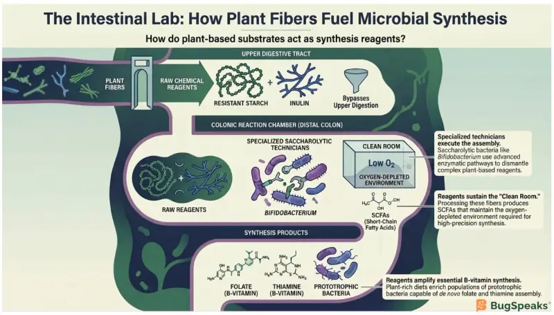 The Intestinal Lab: How Plant Fibers Fuel Microbial Synthesis