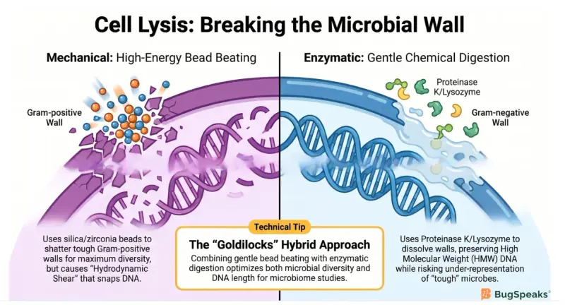 Cell Lysis: Breaking The Microbial Wall