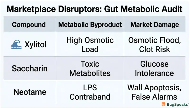 Marketplace Disruptors: Gut Metabolic Audit