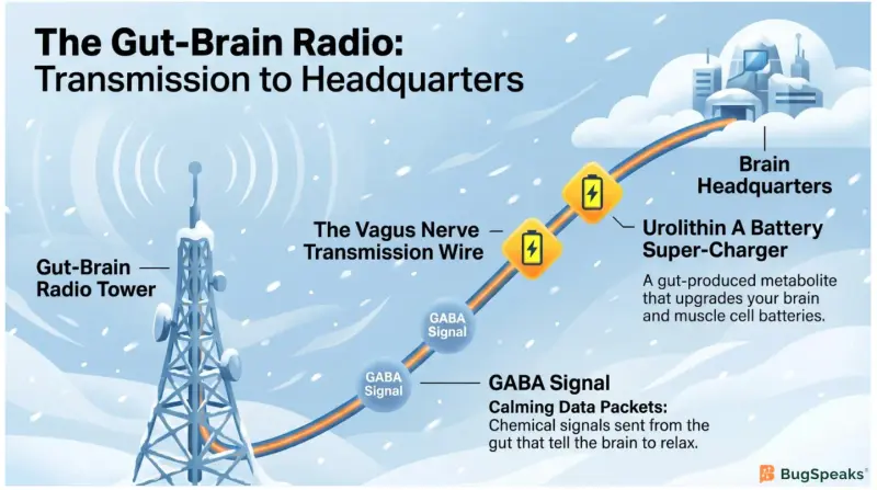 The Gut-Brain Radio: Transmission to Headquarters