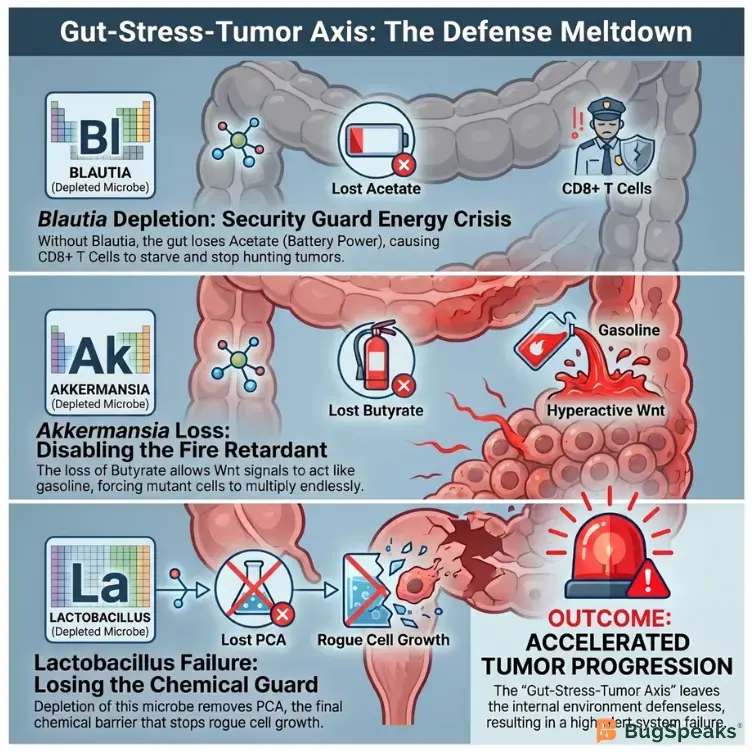 Gut-Stress-Tumor Axis: The Defense Meltdown