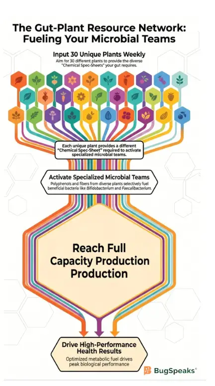 The Gut-Plant Resource Network: Fueling your Microbial Teams