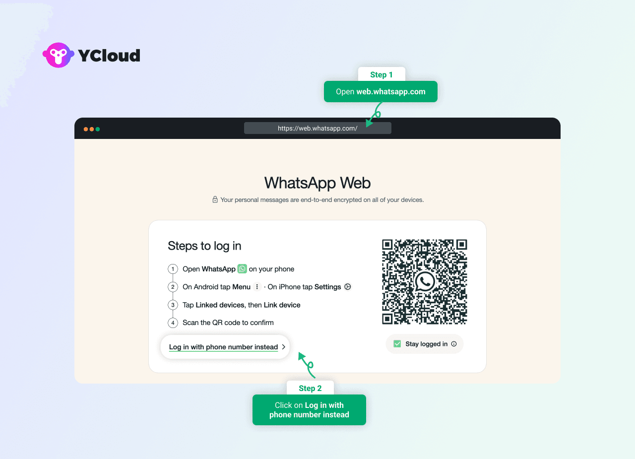 WhatsApp Login on Web Browser Using Your Phone Number