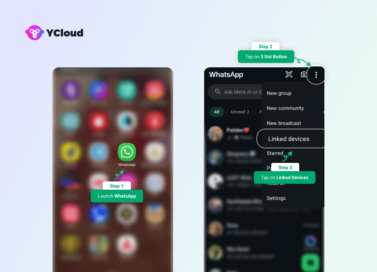 WhatsApp Web Login with QR Code from an Android Smartphone