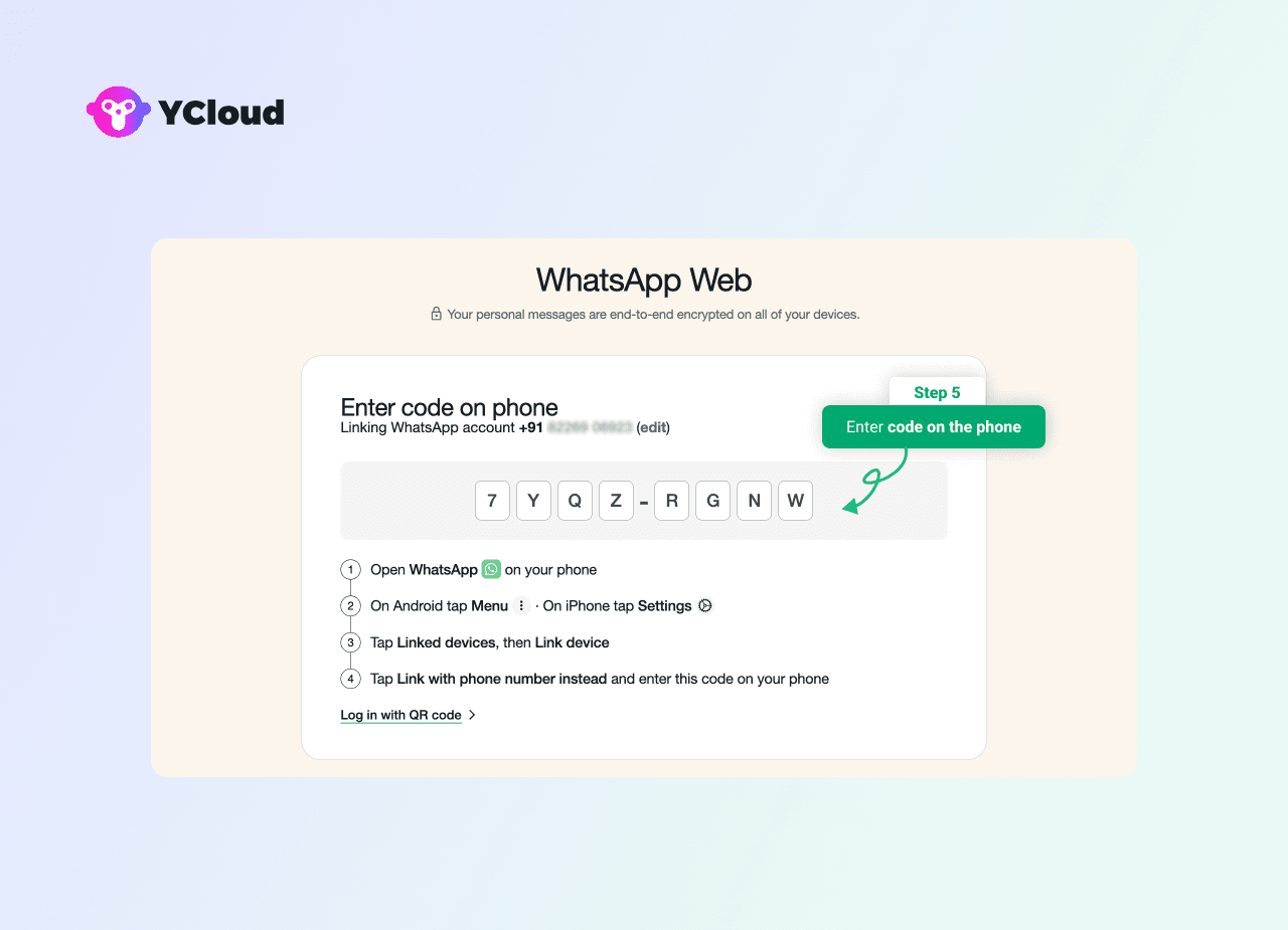 WhatsApp Login on Web Browser Using Your Phone Number