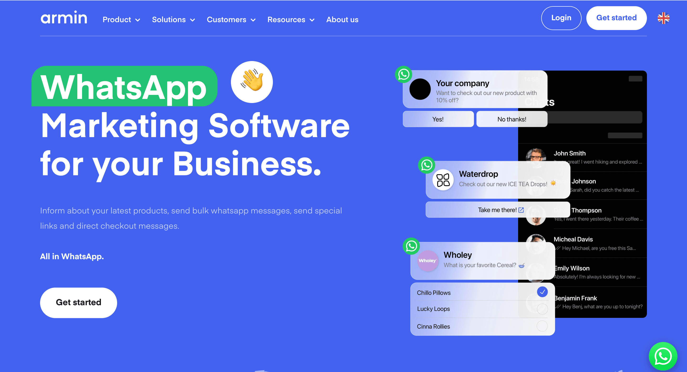 WhatsApp bulk message sender - Chatarmin