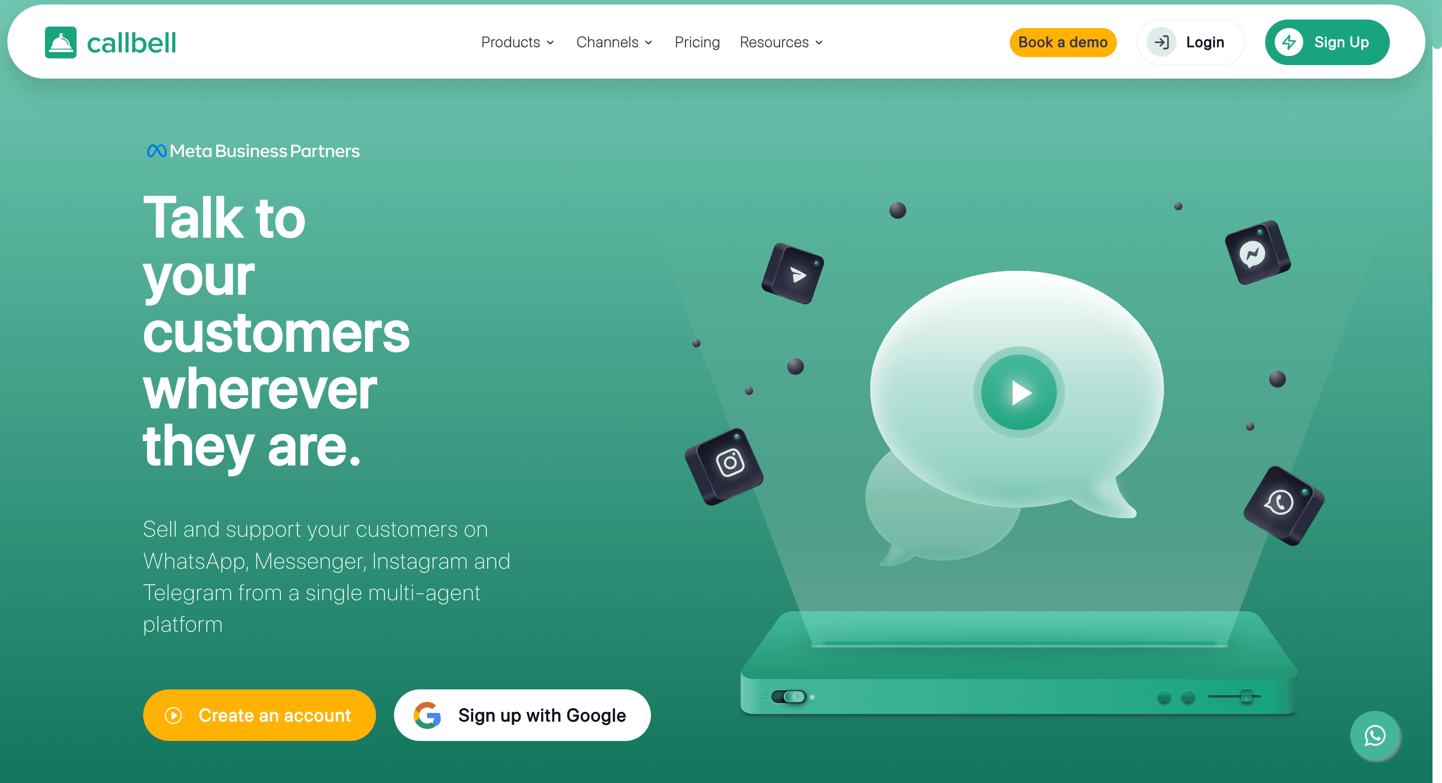 WhatsApp bulk message sender - Callbell