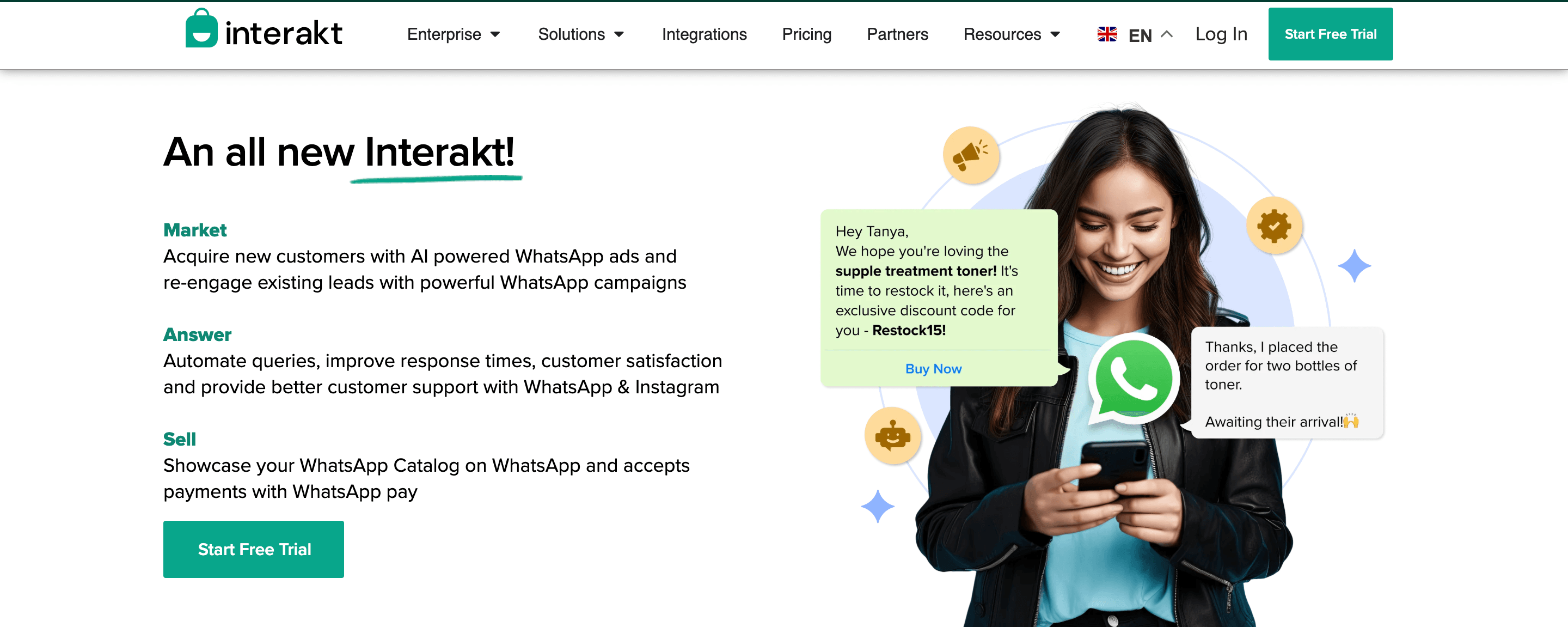 WhatsApp bulk message sender - Interakt