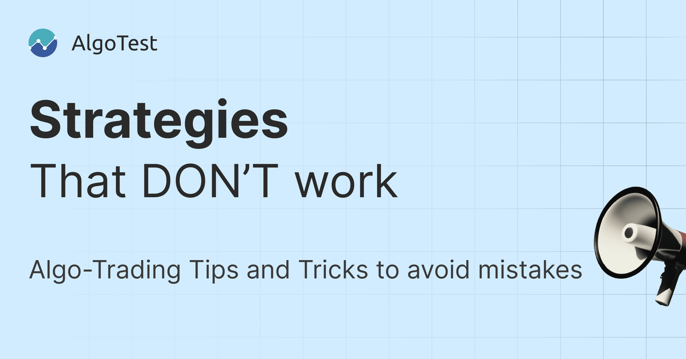 Trading Strategies that Don't Work